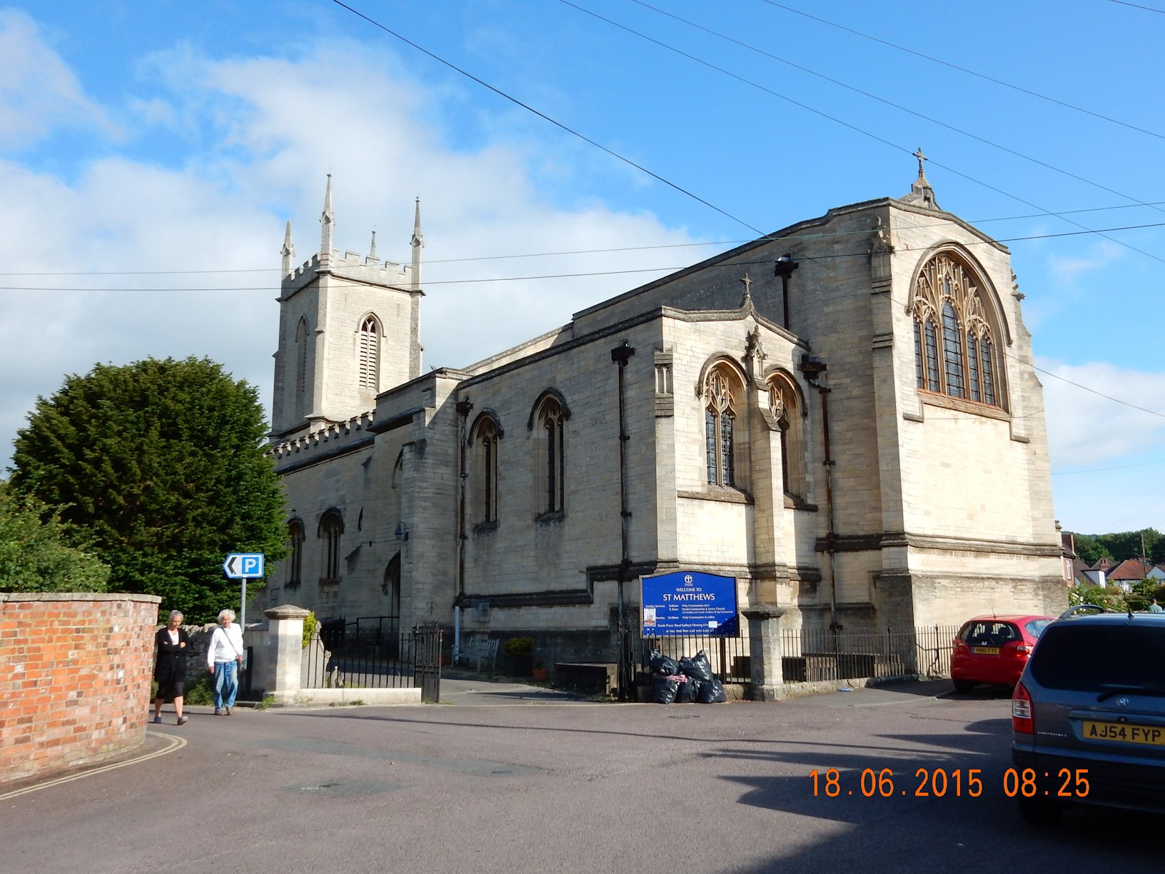 Cut Mark Stroud, Cainscross St Matthew's Church Bench Mark Database