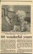 Jack & Win's 60th - Newspaper Cutting (Thumbnail).JPG (7431 bytes)